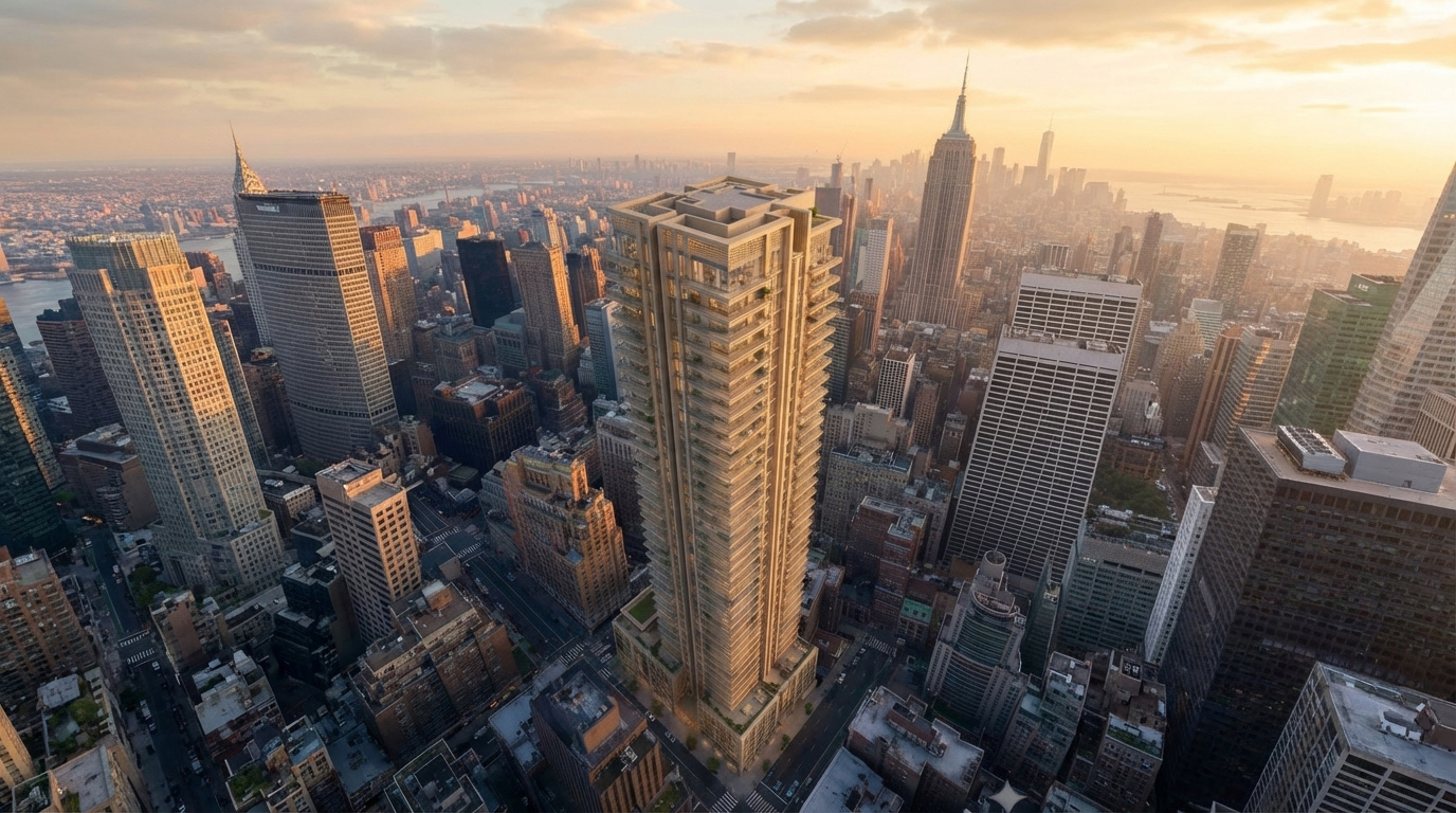 Aurum Tower — Aerial Sun